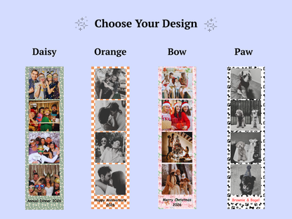 CUSTOM PHOTO STRIP MAGNET