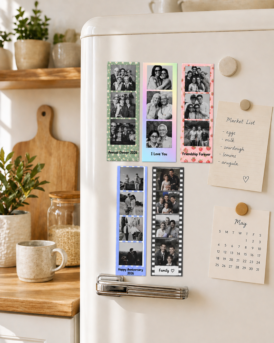 CUSTOM PHOTO STRIP MAGNET