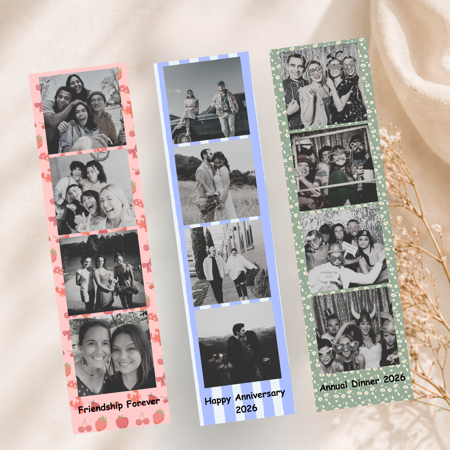 CUSTOM PHOTO STRIP MAGNET