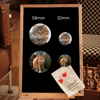 32mm CUSTOM PHOTO BUTTON